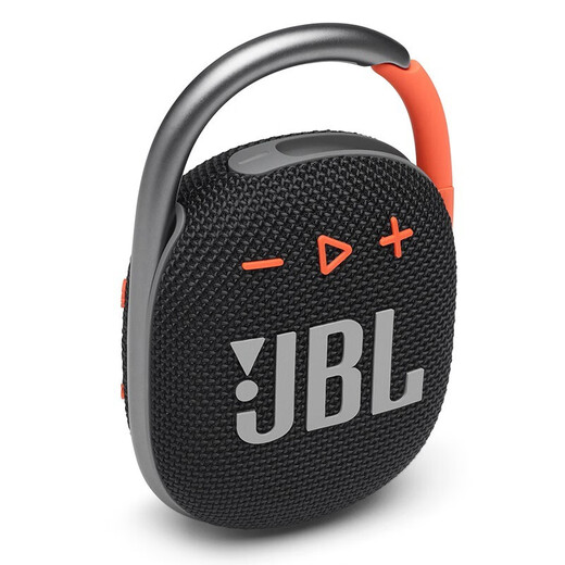 JBL CLIP4 无线音乐盒四代 蓝牙便携音箱低音炮 户外音箱 迷你音响 IP67防尘防水 一体式 黑橙色