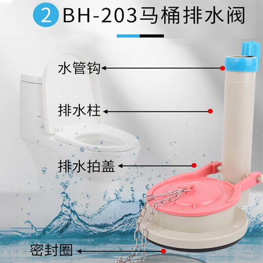 家柏饰T0T0马桶水箱配件SW804B CW870 CSW719B座便器进水阀排水阀扳手 连体排水阀