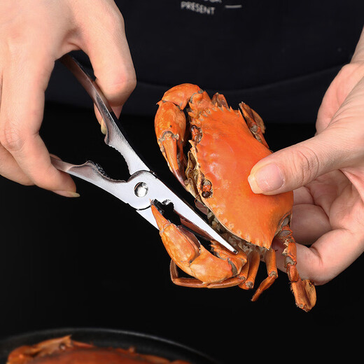 美厨（maxcook）吃蟹工具套装 螃蟹工具大闸蟹不锈钢蟹针剥蟹钳蟹刀实用 吃蟹螃蟹工具 3件套MCPJ6173