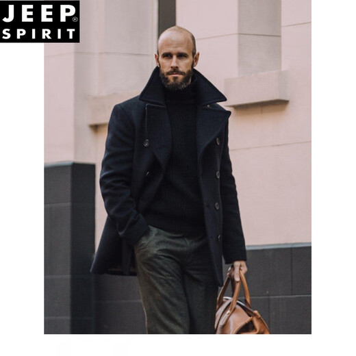 Jeep Spirit American Retro Navy Woolle Mant
