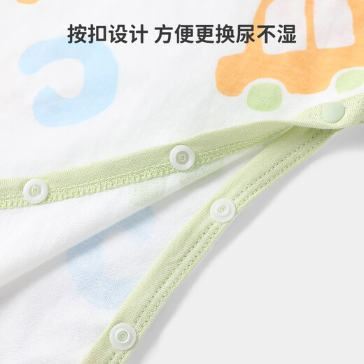 
Yu Zhaolin (YUZHAOLIN) Children's one-piece pajamas for summer thin style for boys and girls short-sleeved one-piece baby clothes for children's clothing car excavator