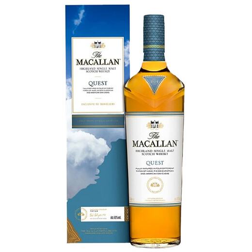 麦卡伦（MACALLAN）苏格兰单一麦芽威士忌 洋酒 斯佩塞产区雪莉桶 跨境直采原瓶进口 麦卡伦蓝天1000ml