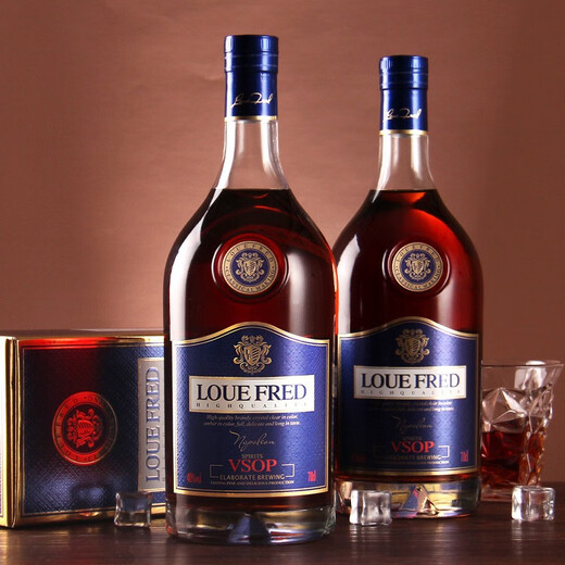 Louis Fred French Importé Vin étranger Napoléon VSOP Brandy 700ml Banquet Business Party (Boîte-cadeau) Pack Single Pack 700ml 1 Bouteille