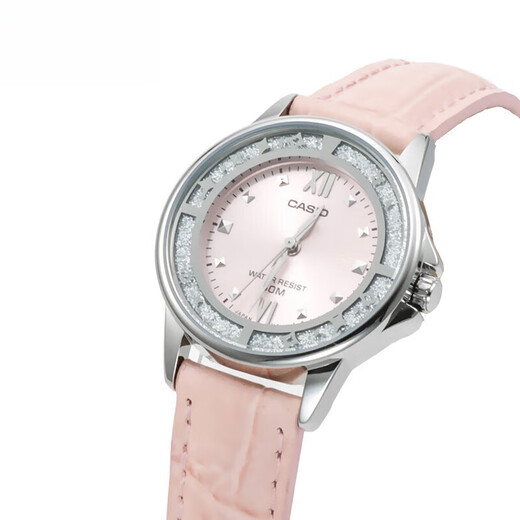 Casio (CASIO) watch Women's SHEEN Simple Casual Fashion Student Waterproof Exam Pointer Quartz Watch Gift for Girlfriend LTP-1391L-4A Pink Belt