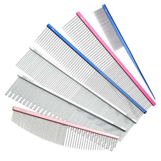 Blackbird cat comb pet comb row comb cat hair comb dog comb open knot styling comb floating hair pet comb special crescent comb crescent comb/facial special 16.5cm silver
