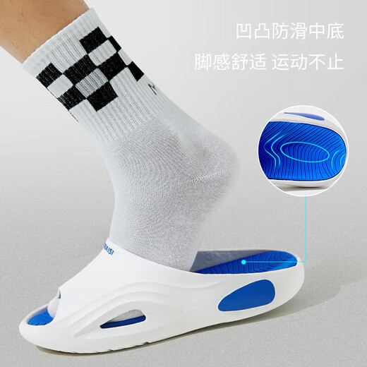西马驼（XIMATUO）运动拖鞋男夏季2022新款户外旅行踩屎感厚底防滑防臭拖鞋男士外穿 黑色【761】 44/45 【标准码】