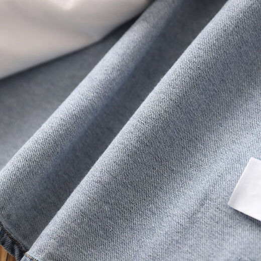 Remtin boys' denim shirt spring and autumn new children's long-sleeved casual jacket thin shirt medium and large children's cardigan top denim blue size 90 recommended height 85cm