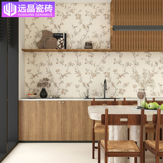 远晶600x1200哑光精雕釉兔子连纹花瓷砖法式复古奶油风厨卫墙砖 H12608-哑光精雕全瓷（混装） 600x1200