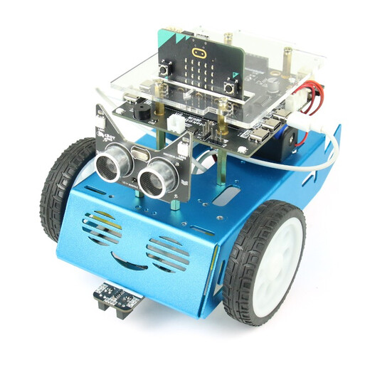 Chuanglebebo -Programmierroboter Microbit Smart Car Robot Micro: Bit Kit Grafik Python Programmierpaket A: Standardpaket (ohne Motherboard) Stahlrot