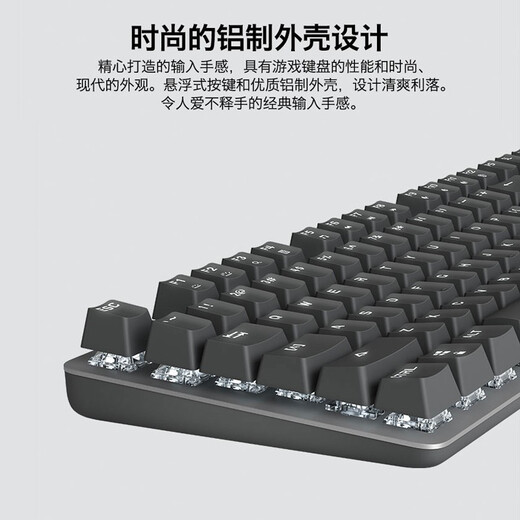 罗技（Logitech） K845 机械键盘 办公游戏电竞键盘 金属有线键盘游戏办公104键全尺寸键盘 单光 送男友节日礼物 k845 TTC青轴