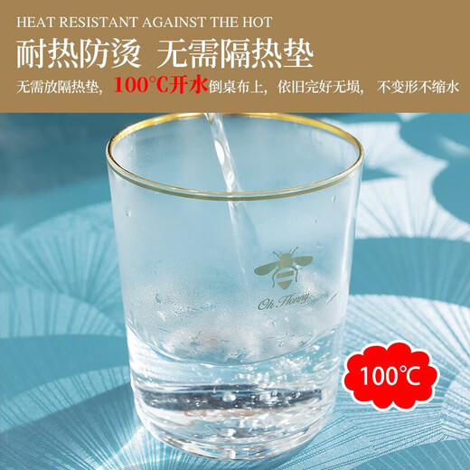 Baifei European style waterproof, oil-proof, anti-scalding, no-wash tablecloth, hotel restaurant household round large round table tablecloth tablecloth fabric Evergreen-Coffee, round 140cm (recommended diameter within 1 meter)