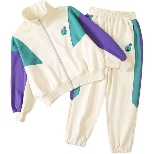 
Disney brand children's clothing girls internet celebrity sports suit autumn clothes new style mid-large children's fashionable sweatshirt girls spring and autumn two-piece set BQ1389 gray 130