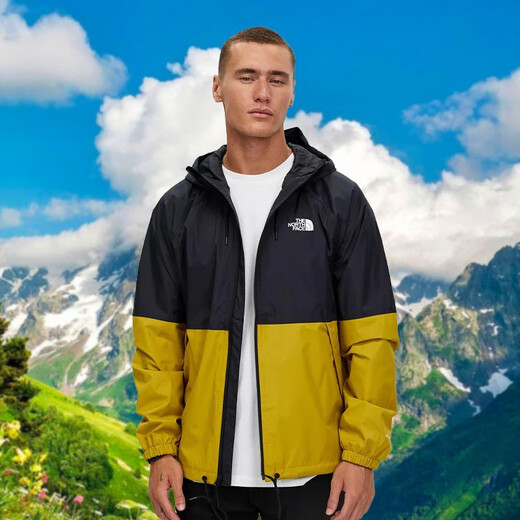 北面TNF北面美版男款ANTORA RAIN防风透气连帽冲锋衣 84Z-金色 M