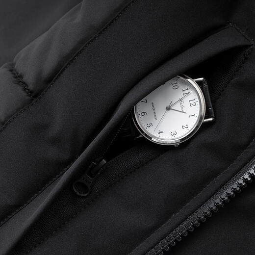 Panda Ben (ben.panda) cotton-padded jacket for men in autumn and winter, mountain style, warm, water-repellent, loose-fitting, couple cotton-padded jacket, multi-wear jacket, black L