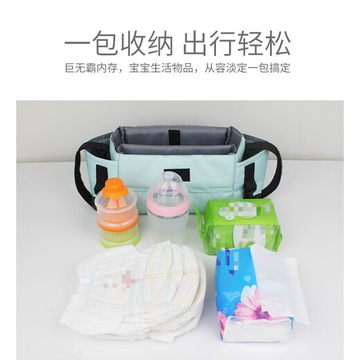 吧啦猪婴儿车挂包宝宝推车挂袋挂钩收纳储物袋子童车置物篮架遛娃神器 黑色小马