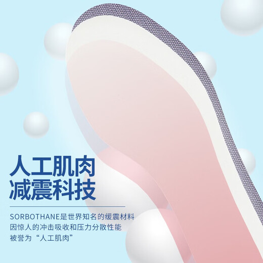SORBOTHANE Japan imported silver ion antibacterial and deodorant insoles, artificial muscle soft soles, breathable shock-absorbing sports insoles for men and women, silver ion deodorant insoles, 1 pair, size 40-42 (can be cut)