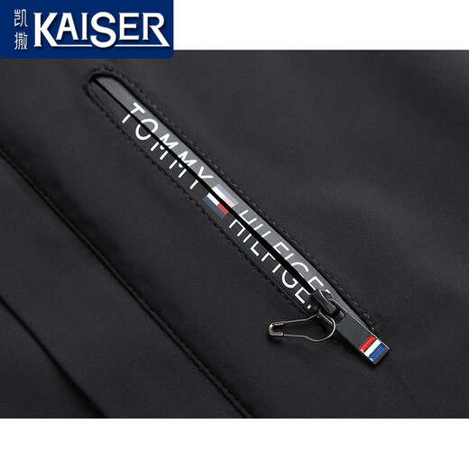 凯撒（KAISER）银蓝水貂内胆派克服男貂皮大衣连帽尼克服整貂皮草风衣干部外套冬 黑色银蓝（袖子加水貂） 180/2XL 适合体重145-160斤