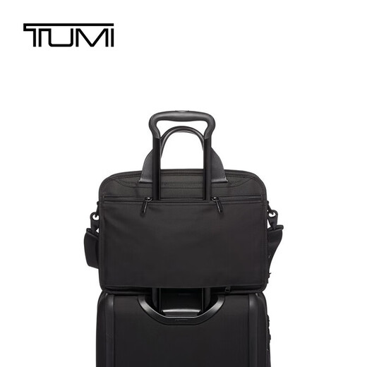 TUMI Alpha3 Series Ballistic Nylon Men's Briefcase Computer Bag 02603115D3 Black