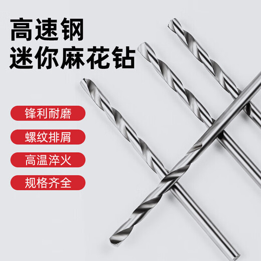 Tanbei Manwenwan Drill Bit Mini Twist Drill High Speed Steel Peach Core Electric Grinding Bracelet Small Woodworking Drilling Set 20 Pieces 0.3-1.6mm Total 20 Pieces Wenwan Drilling, One Set is Fully Satisfied~