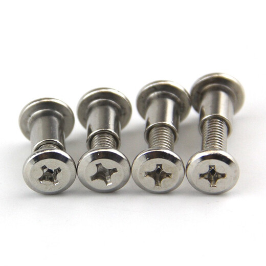 XMSJ Nickel Grande tête plate à verrouillage croix à verrouillage Plywood Strip à pointes Meubles Buts Butt Vis M6M8 6 * 3520