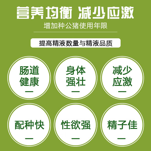 Zhengda 4% boar premixed boar special feed promotes estrus, breeding and farrowing, multi-land white three-element Duroc