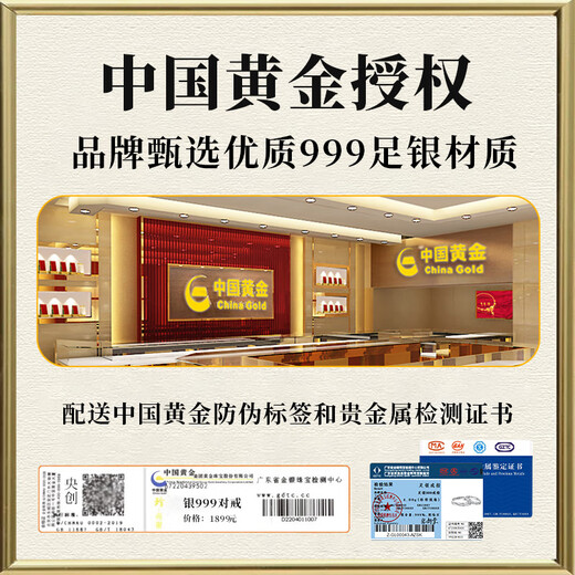珍尚银七夕情人节礼物真钻足银情侣对戒求订婚表白戒指女生日送女友老婆 【5颗南非真钻】共浴爱河对戒