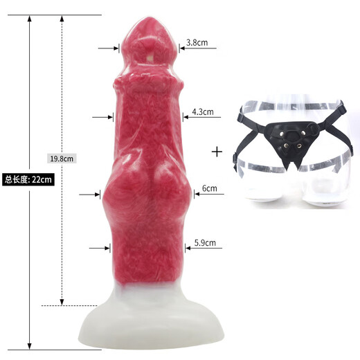 FAAK HEUNE DE NOUVEAU COULEUR MIXE COLOCE SILICONE MENS ANIMALES ANIMALS Les hommes et les femmes portent un pénis animal