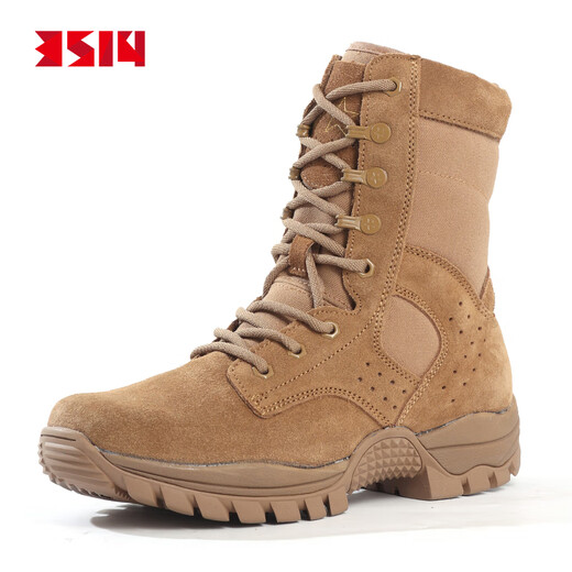 
3514 new style brown combat boots men's high top tactical boots side zipper men's boots military fan outdoor desert boots brown 44