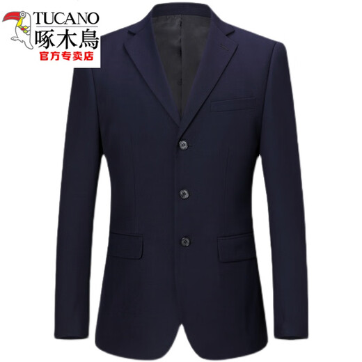 Woodpecker (TUCANO) suit men's spring and autumn trendy slim business formal work clothes new casual single suit jacket men's black three-button M 165 size
