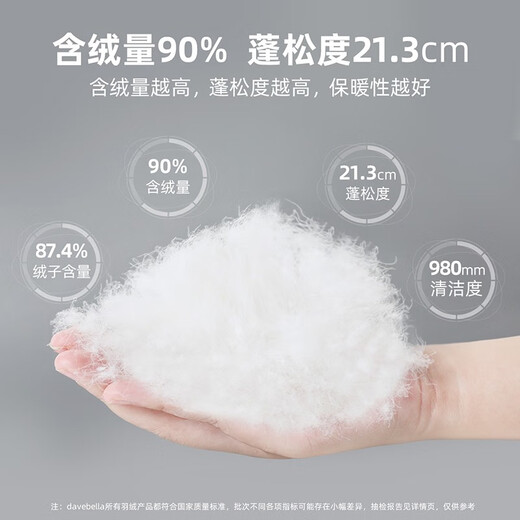 DAVE&BELLA children's clothing girls' down overalls new winter clothing boys' pants children's style plaid trousers winter clothing brown plaid 80 cm (recommended height 73-80cm)