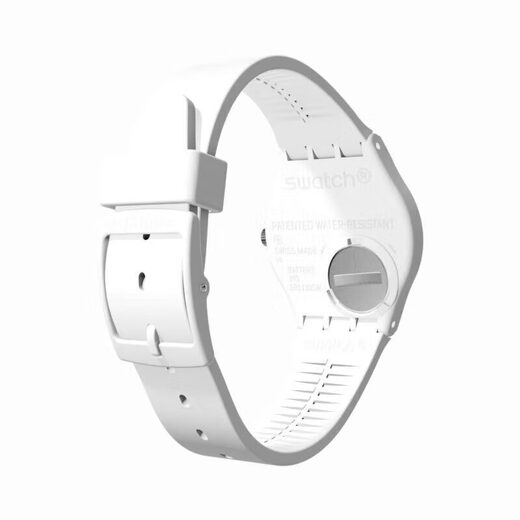 Swatch Swiss Watch Pure White Light 2.0 New Year's Gift Men's and Women's Fashion Watch Examination Form SO28W107-S14