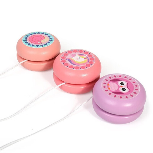 Hua Min Youyou Ball 6 Packing Children's Wooden Slips Ball Ball Board Nostalgic Toys Boy Girls, Children's Birthday Gift Wood Leo Ball 6