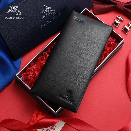 Paul Mesid Men's Wallet Men's Long Le cuir portefeuille Cow Hide Fashion Wallet Birthday Gift For Boyfriend Husbo