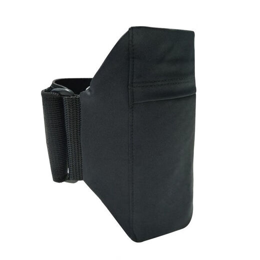 MieLanat sports shock-proof mobile phone leg bag running student unisex arm bag breathable elastic bag large black thigh-(40-60cm leg circumference)