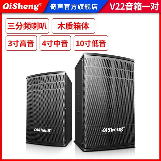 Qisheng family ktv audio set karaoke all-in-one karaoke all-in-one home theater karaoke conference room equipment full set of TV living room speakers professional singing combination professional version set + subwoofer