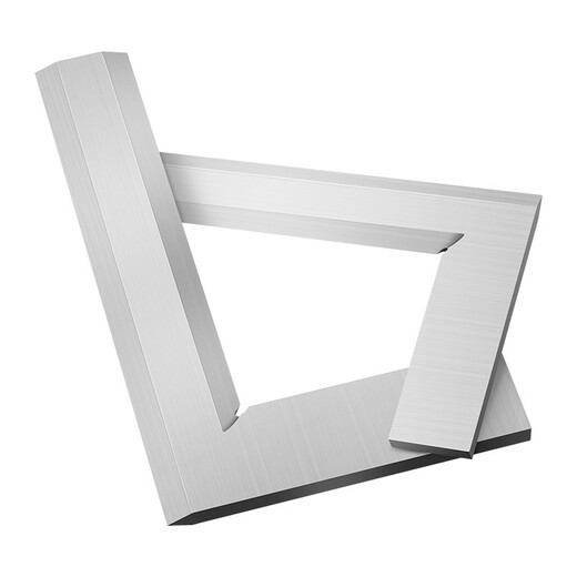 Three-quantity high-precision stainless steel right-angle ruler 50-300mm knife-edge square ruler 90-degree angle ruler knife-edge turning ruler JD418 160*100mm