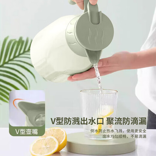 Home Easy Insulation Kettle Large Capacity Insulation Kettle Thermos Bottle Heat Insulation and Cold Insulation Glass Liner Thermos Bottle Thermos Kettle 1.6L