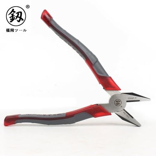 釰福冈工具 钢丝钳工业级老虎钳子大力钳断线钳工具 8寸 FO-1203