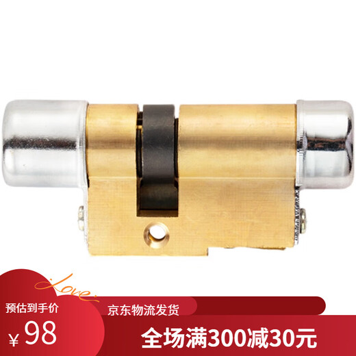 替换保德安11型锁芯 盼盼星月神老式防盗门异型锁芯 月牙家用锁芯 B2型42+3880mm