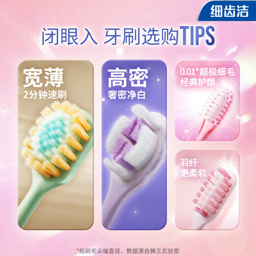 Lion (Lion)LION Fine Tooth Cleanser, Smart and Elastic Gum Protector, Fine-bristled Soft Bristled Brush Head, New and Old Packaging Randomly, Crystal Color Small Head Soft-bristled Toothbrush* 8 Count