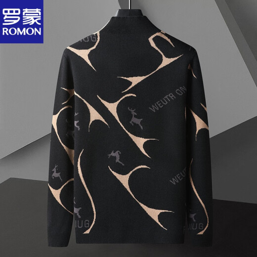 Romon gestrickte Strickjacke für Männer Frühling und Herbst 2025 neuer Stil Pullover trendy lässige hübsche Frühlingskleidung We9926 Dark Grey 4xl