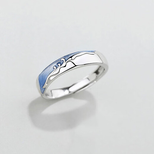 MZMZ I Will Have You for the Rest of My Life Couple PT950 Platinum Pair of Rings Adjustable Rings for Men and Women Love Birthday Gifts for Girlfriends and Wife Light Luxurious Style of You for the Rest of My Life Pair of Rings Exquisite Gift Box