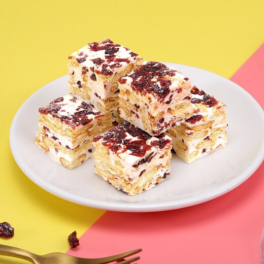 BIBIZAN Cranberry Snowflake Crispy 800g/box Office Snacks Biscuits Cake Snacks Bread Snacks Large Volume