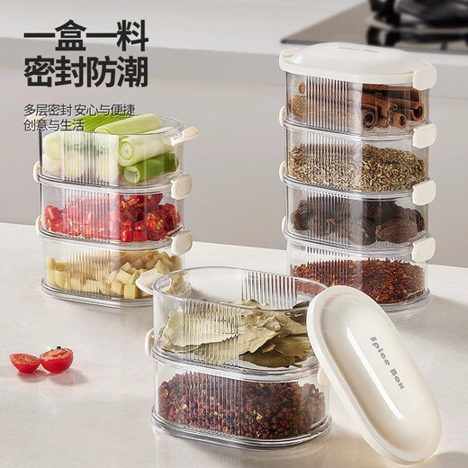 Youqin spice storage box home kitchen high-end pepper aniseed seasoning jar food grade dry material sealed jar