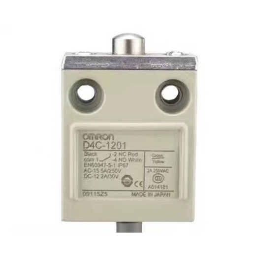 欧姆龙（OMRON）行程限位开关D4C-1232 1532 1332 1224 防油 防水 D4C-1502滚珠柱塞型