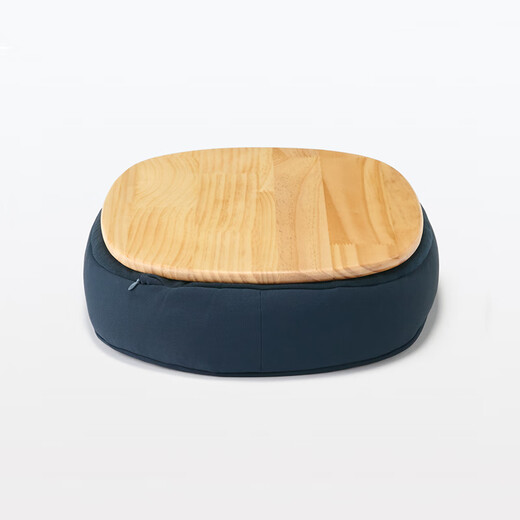 MUJI cushioned table that can be used on the lap, lap table, bed computer table, cushion tablet table, new product, navy blue, length 470*width 315*height 100mm