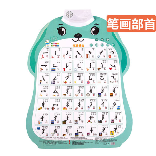 嘉识有声挂图交通工具儿童早教墙贴幼儿挂画认识颜色形状墙贴 简单汉字经典款