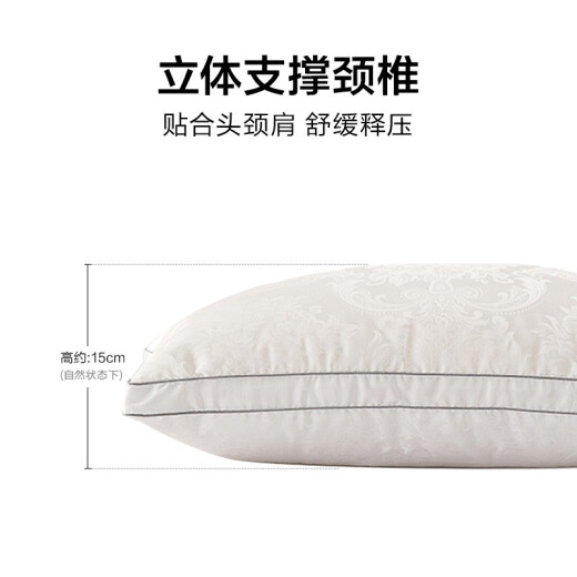 LOVO Luolai Life's brand Lewo Home Textile Pillow Pillow Core Men's and Women's Negative Ion Silk Pillow Single Adult White