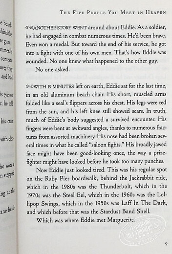 天堂里遇见的五个人 20周年版 The Five People You Meet In Heaven 英文原版 Mitch Albom