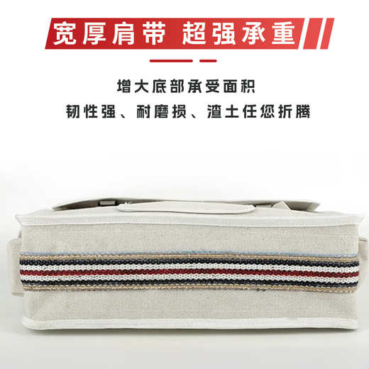 Wearing small bag tool bag electrician tool bag canvas bag electrician storage bag repair bag shoulder multi-function tool bag 041 small white length 45*width 14*height 30